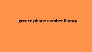 greece phone number library