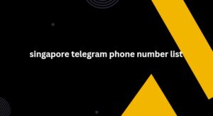 singapore telegram phone number list